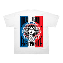 Charger l&#39;image dans la galerie, TEE-SHIRT | LIBERTE, EGALITE, FRATERNITE - Blanc
