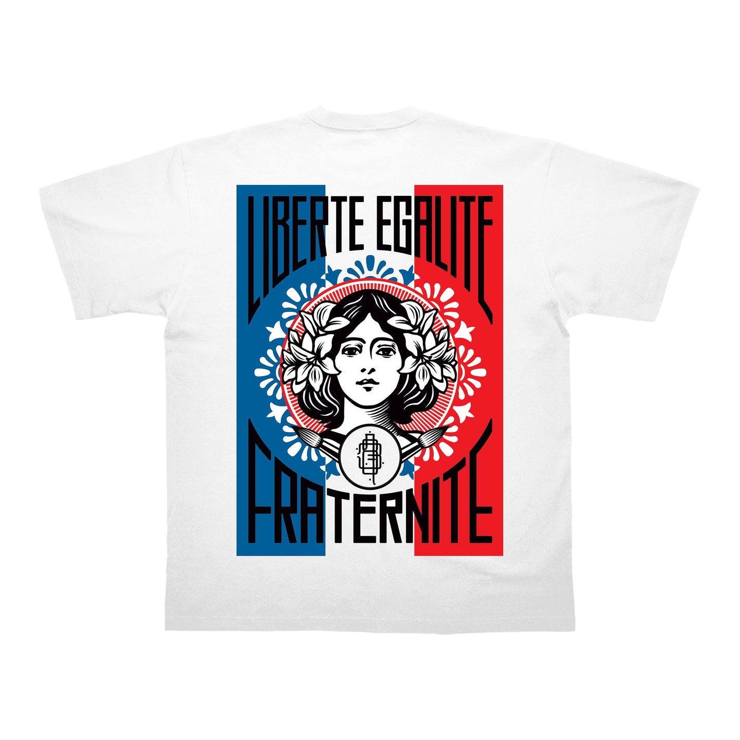 TEE-SHIRT | LIBERTE, EGALITE, FRATERNITE - Blanc