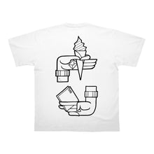 Charger l&#39;image dans la galerie, TEE-SHIRT | LEO GAVAGGIO x ICE CREAM MAN - Blanc