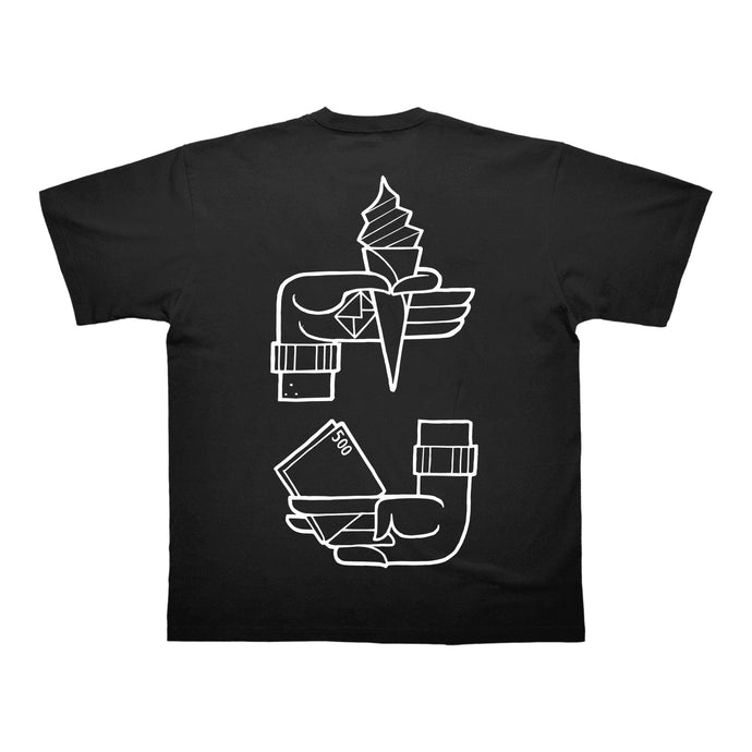 TEE-SHIRT | LEO GAVAGGIO x ICE CREAM MAN - Noir